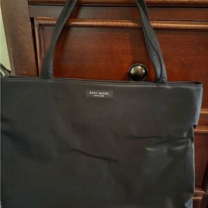 Kate Spade Elegant Black Handbag. This is nylon not leather.
